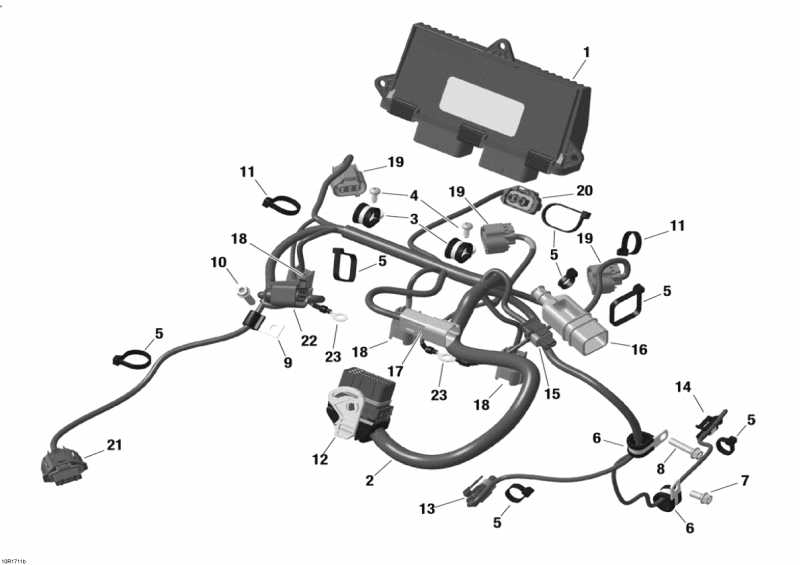 snowmobile  EXPEDITION - 4-STROKE - LE-SE, 2017  - Engine Harness And Electronic Module 1200 4-tec