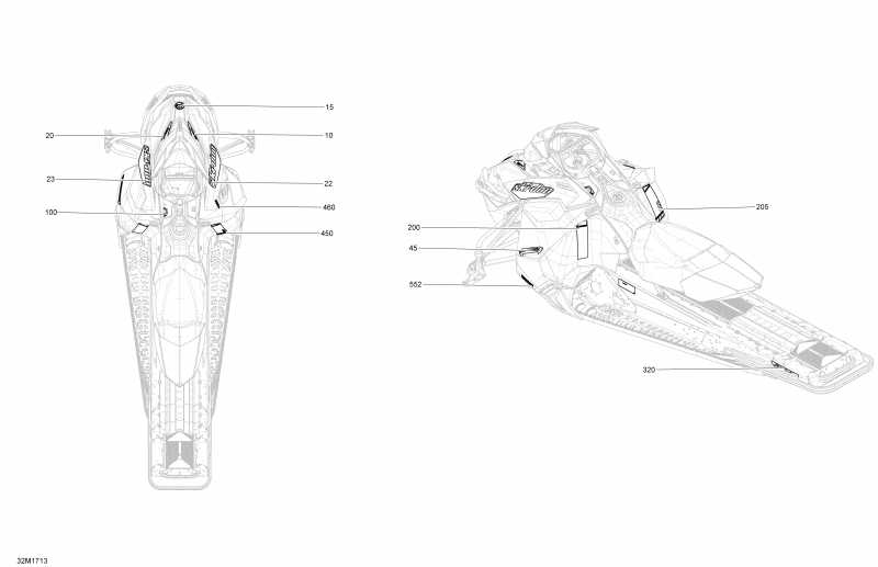 snowmobile SKIDOO - Decals All Models