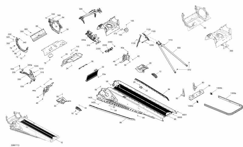  Skidoo EXPEDITION - 4-STROKE - SPORT, 2017 - Frame All Models