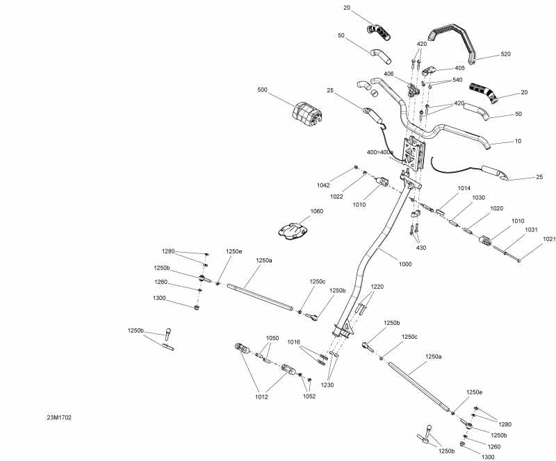  Skidoo FREERIDE, 2017 - Steering All Models