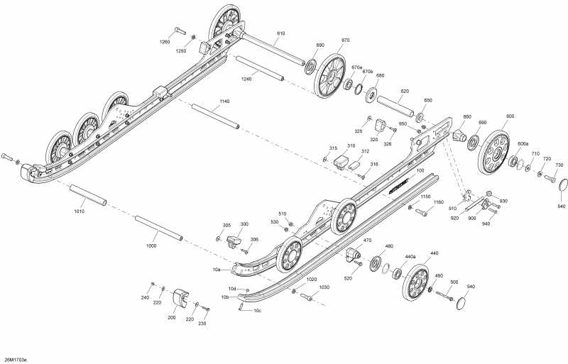  Skidoo - Rear Suspension Rmotion With Air Ride Package Se Inferior