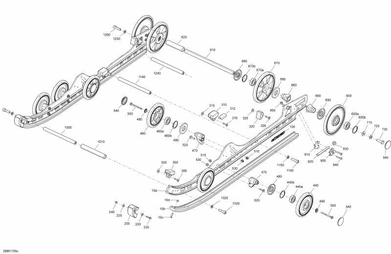 �������� BRP SkiDoo MXZ - 2-STROKE - 850 E-TEC, 2017 - Rear Suspension Rmotion Inferior