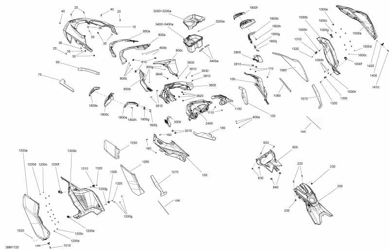  Ski-doo MXZ - 2-STROKE - 850 E-TEC, 2017  - Hood All Models