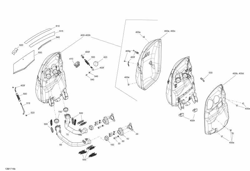 MXZ - 4-STROKE, 2017  - Exhaust System 600 Ace