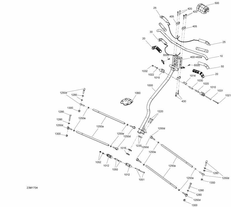 �������� ski-doo ����������� MXZ - 4-STROKE, 2017 - Steering All Models