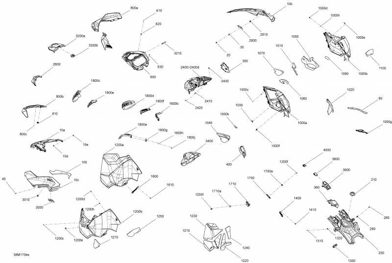 snowmobile Skidoo ������ MXZ - 4-STROKE, 2017 - Hood Package X