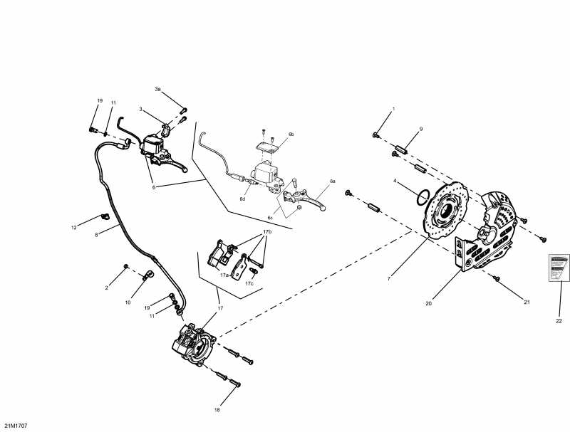 snowmobile Skidoo - Brakes