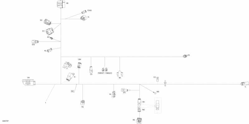 snowmobile   MXZ 600 RS, 2017 - Electrical Harness