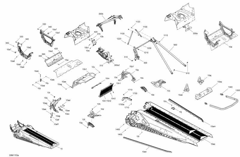  ski-doo  RENEGADE - 2-STROKE - 600 CARB_600HO E-TEC_800R E-TEC, 2017 - Frame Package Sport