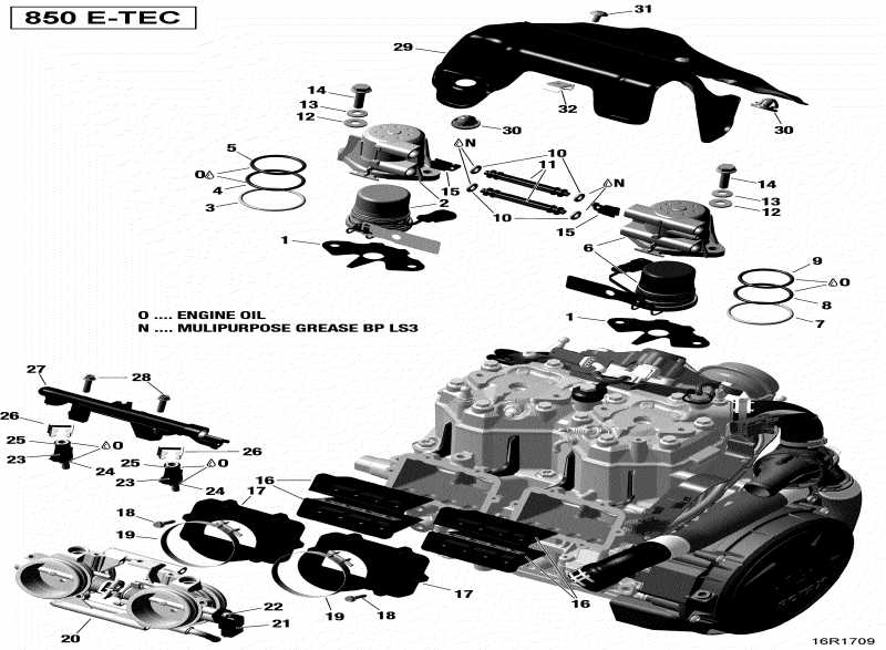 SKIDOO RENEGADE - 2-STROKE - 850 E-TEC, 2017 ������ - Efi All Models
