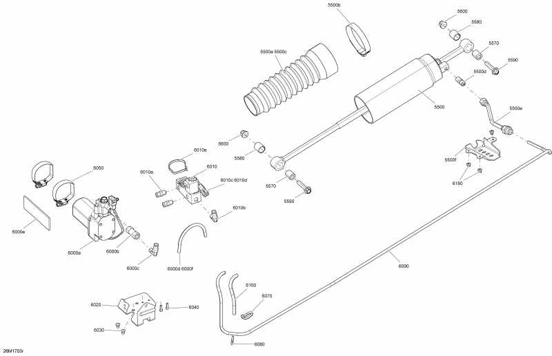 snowmobile SKIDOO - Rear Suspension Rmotion With Air Ride Package Enduro Shock