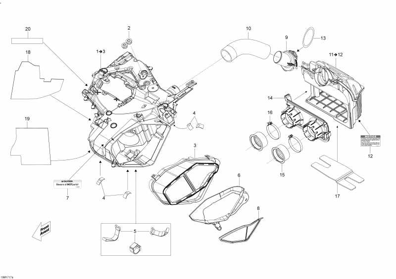 snowmobile Ski-doo SKANDIC - 2-STROKE - WT-SWT, 2017 - Air   System 550f
