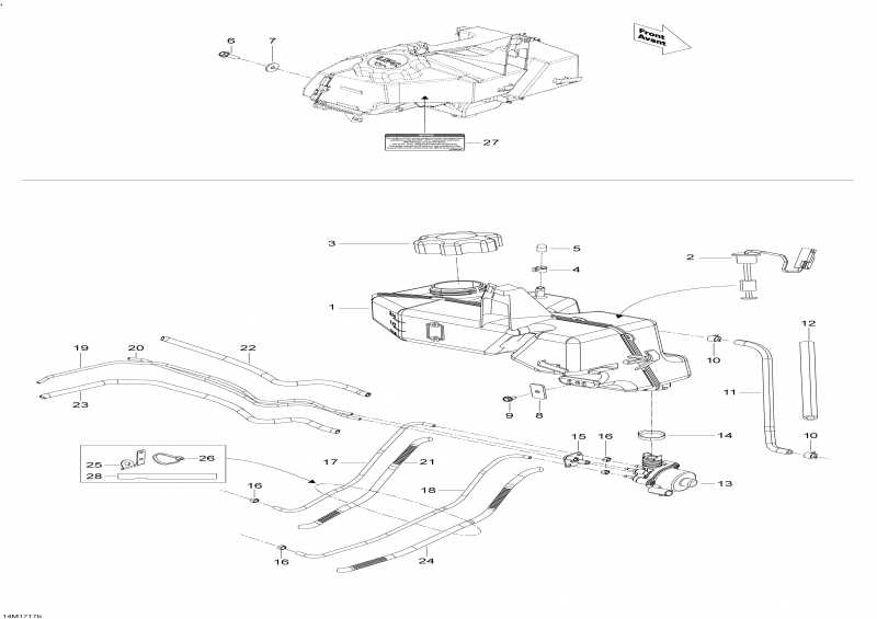  BRP SkiDoo - Oil System 600ho E-tec