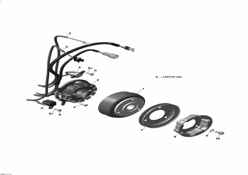 Ski-doo  SKANDIC - 2-STROKE - WT-SWT, 2017 - Magneto 550f