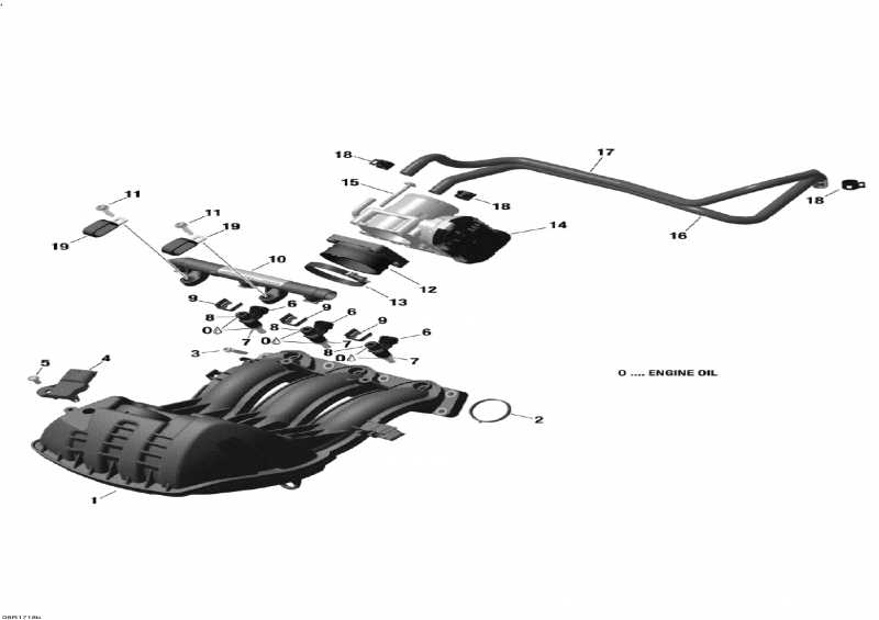 Skidoo SKANDIC - 4-STROKE - WT-SWT, 2017 - Air Intake Manifold And Throttle Body 900 Ace