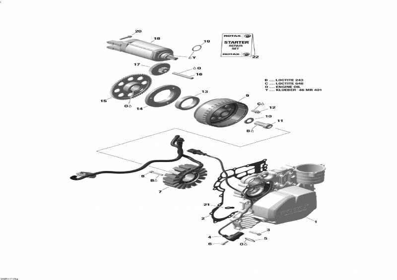  ski-doo - Magneto And Electric Starter 600 Ace