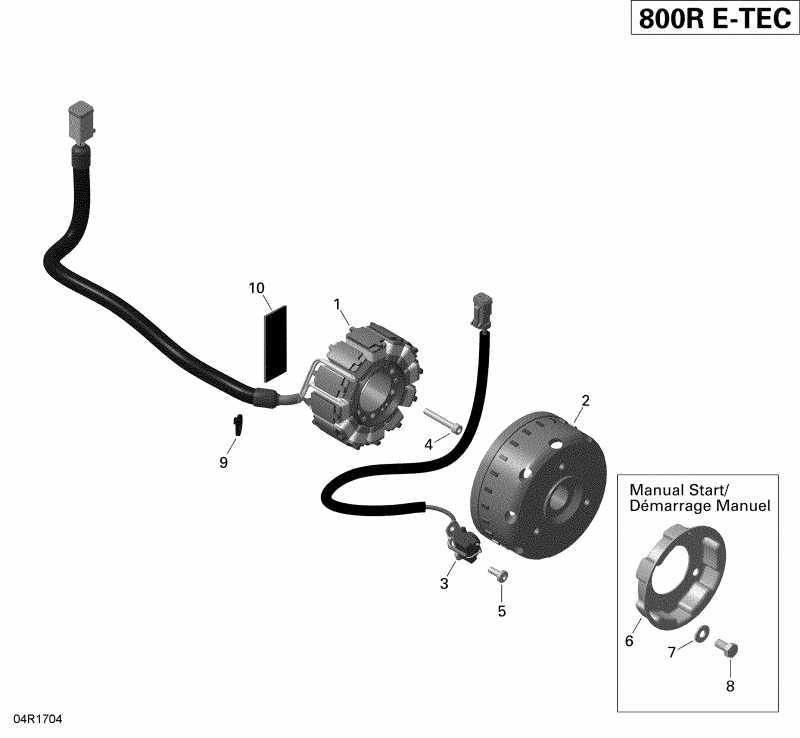    SUMMIT - 600 Carb_600HO E-TEC_800R E-TEC, 2017 - Magneto 800r E-tec