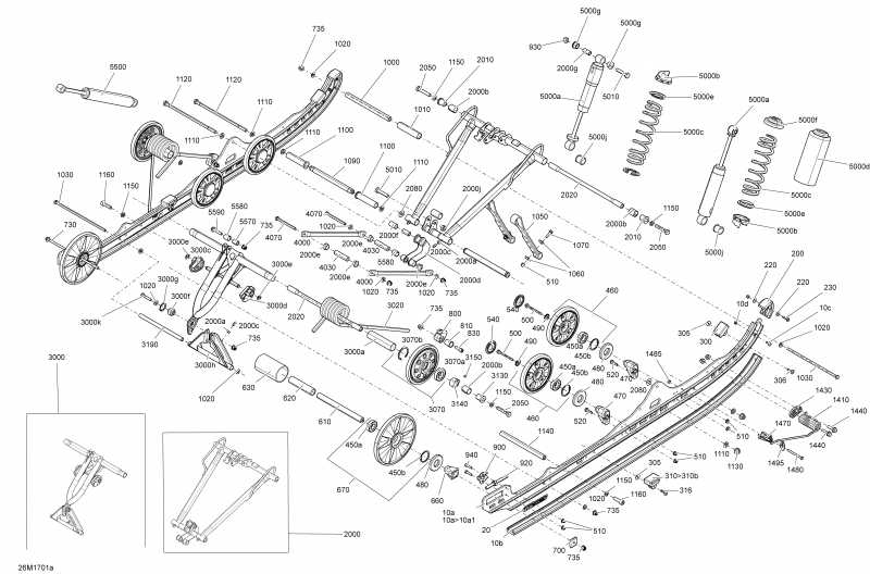    SUMMIT - 600 Carb_600HO E-TEC_800R E-TEC, 2017 - Rear Suspension All Models