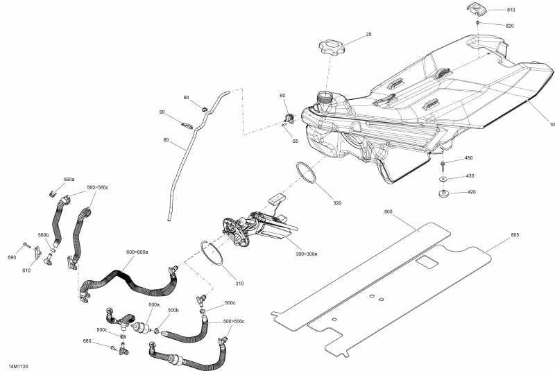   SUMMIT - 850 E-TEC, 2017 - Fuel System All Models