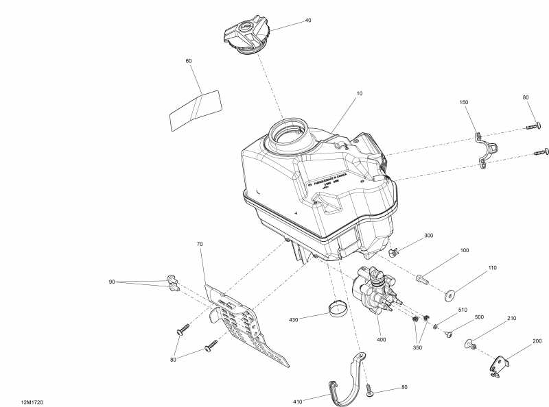 SkiDoo SUMMIT - 850 E-TEC, 2017 - Oil System All Models