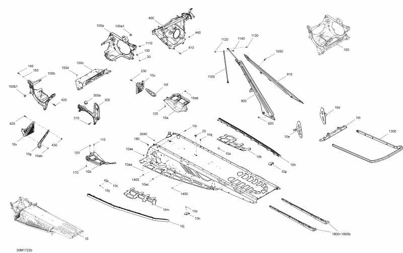 ��������  SUMMIT - 850 E-TEC, 2017 ������ - Frame Package Sp