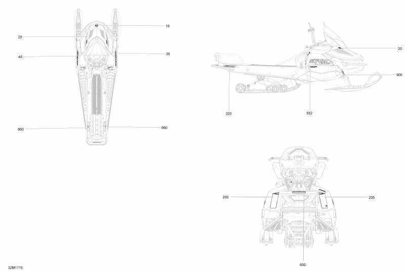 snowmobile Ski-doo TUNDRA - 2-STROKE - LT-SPORT, 2017  - Decals All Models