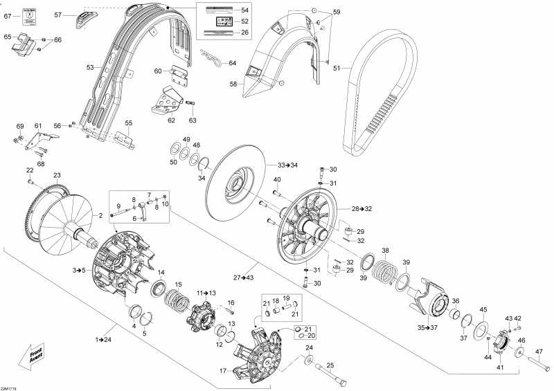 SkiDoo TUNDRA - 2-STROKE - WT Europe, 2017 - Pulley System