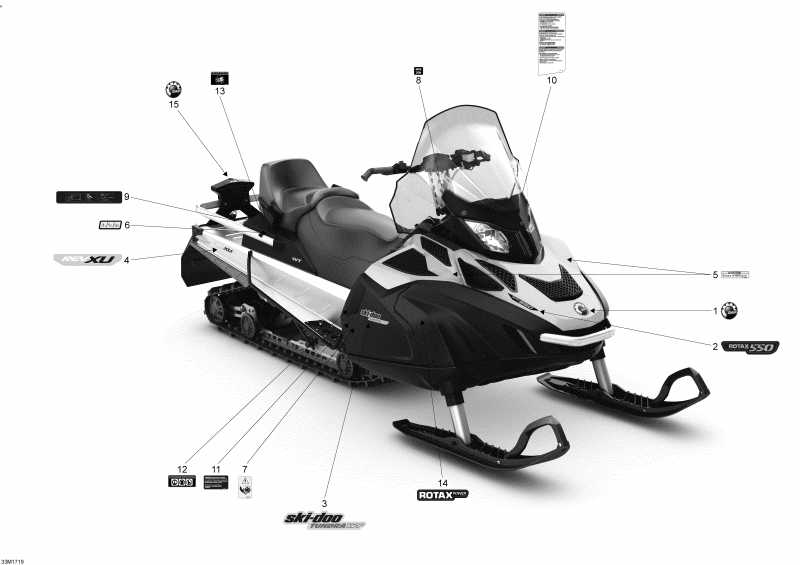 snowmobile SKIDOO TUNDRA - 2-STROKE - WT Europe, 2017 - Decals