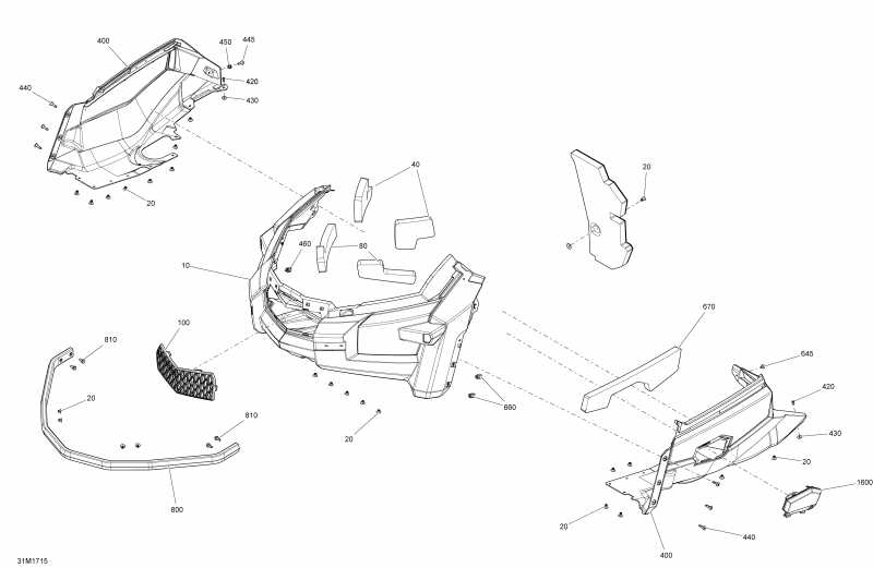 snowmobile Skidoo TUNDRA - 2-STROKE - XTREME, 2017 - Bottom Pan All Models