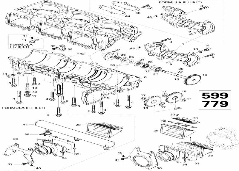 Formula III, 1996 - Crankcase (599)