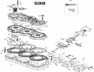 01-     599 (01- Cylinder And Exhaust Manifold 599)