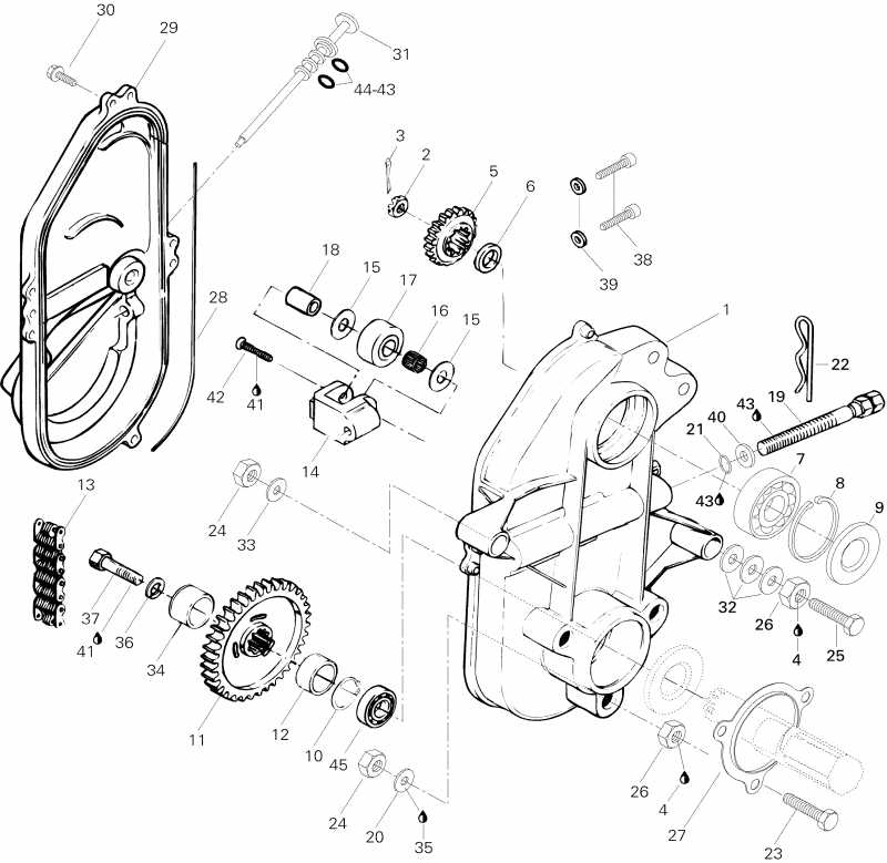 snowmobile Skidoo Formula III, 1996 - Transmission Form Iii