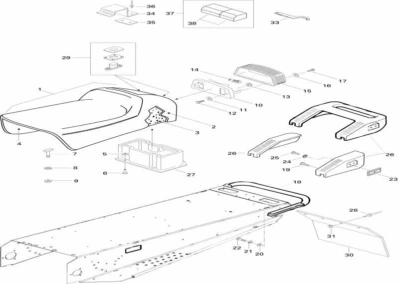 snowmobile Ski Doo Formula III, 1996  - Seat Form Iii