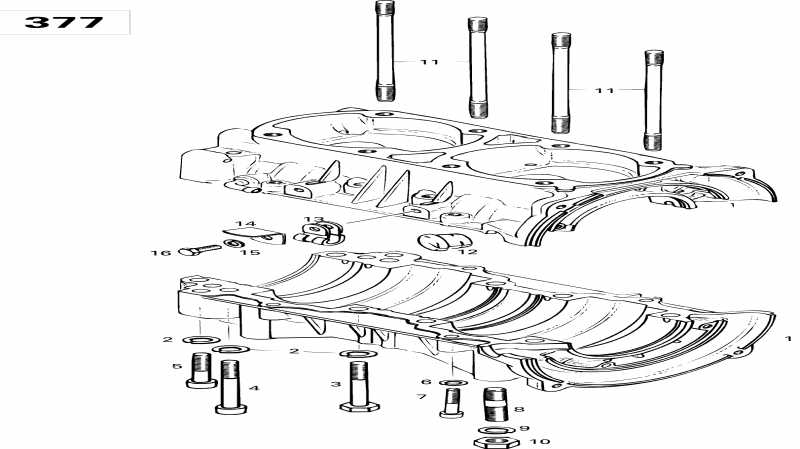 BRP  Formula S, 1996 - Crankcase (377)