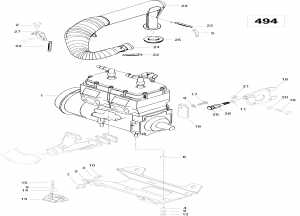 01-    Sport 494 (01- Engine And Engine Support 494)