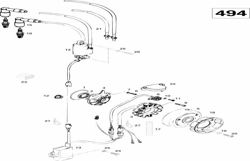 �������� SKIDOO Formula SLS, 1996 - Magneto 494