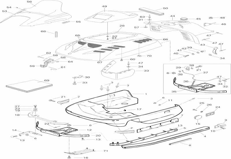 �������� ski-doo Formula STX, 1996 ������ - Cab And Console