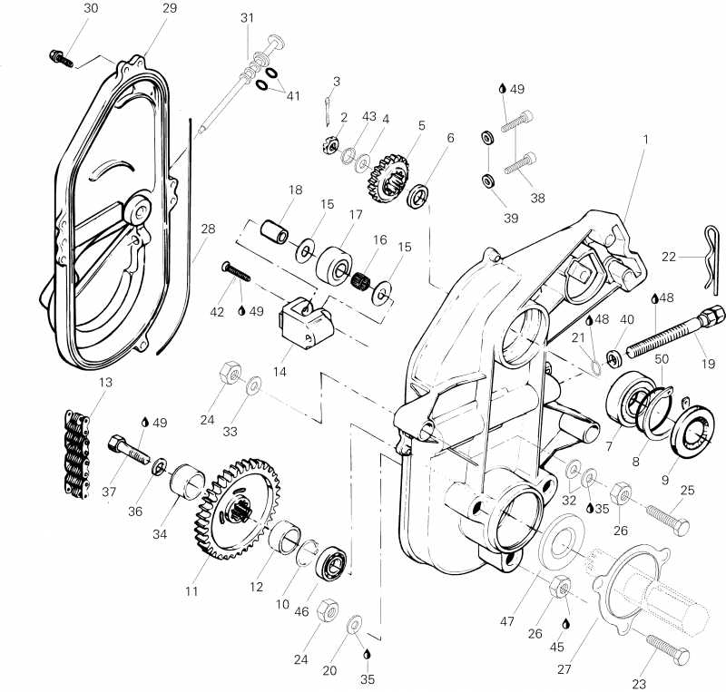 snowmobile BRP - Transmission Stx Lt