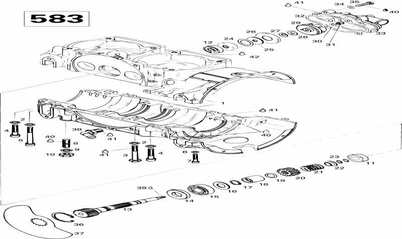 �������� Skidoo - Crankcase (583)