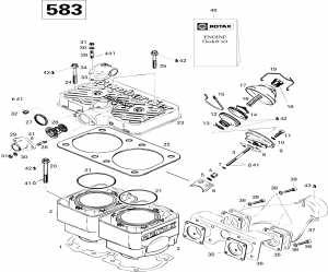 01-     583 (01- Cylinder And Exhaust Manifold 583)