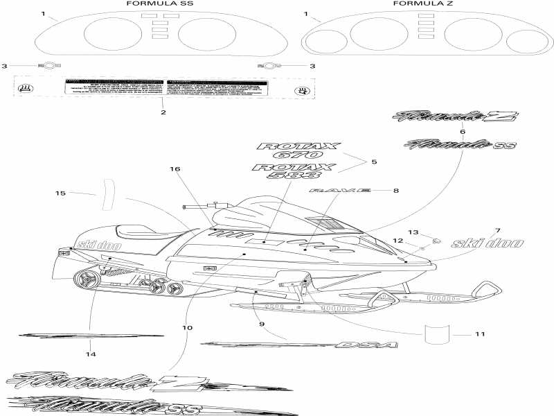 �������� Ski-doo ����������� Formula Z, 1996 - �������� ���mula Z