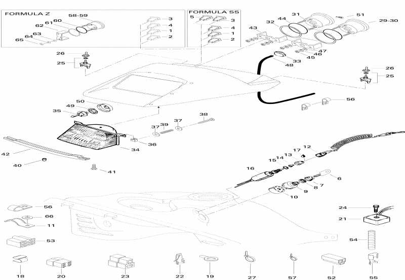 snowmobile BRP SkiDoo Formula Z, 1996 ������ - ��������� System ���mula Z