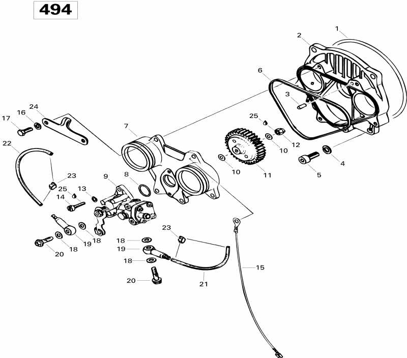 snowmobile   Grand Touring 500, 1996 - Oil Injection System 500