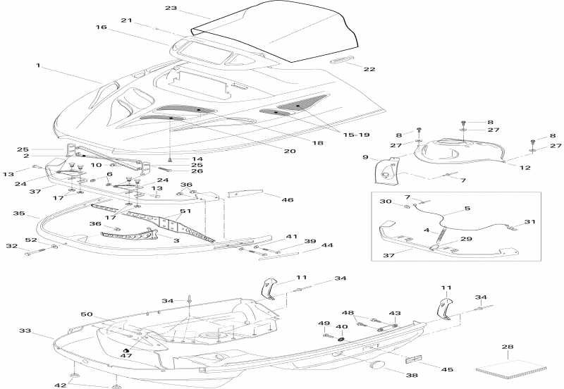 Skidoo Grand Touring 500, 1996  - Cab  Console 500