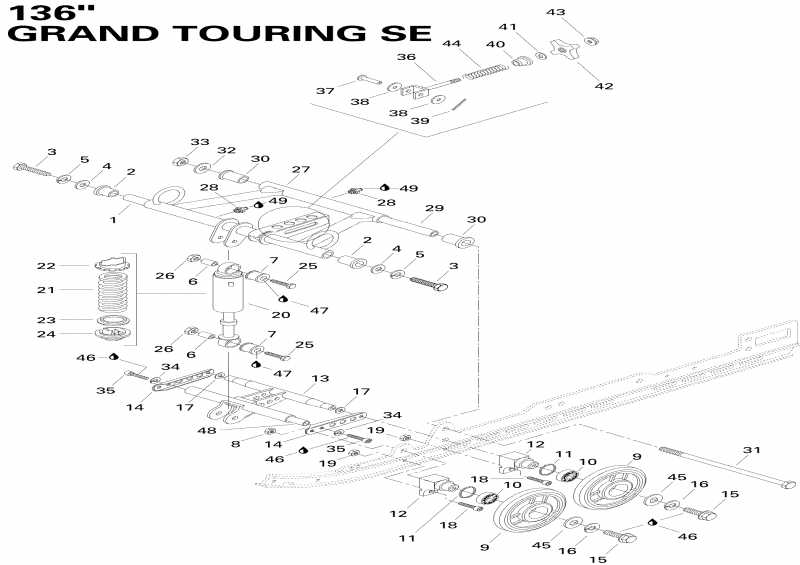    Grand Touring 670SE, 1996 - Front Arm 670se