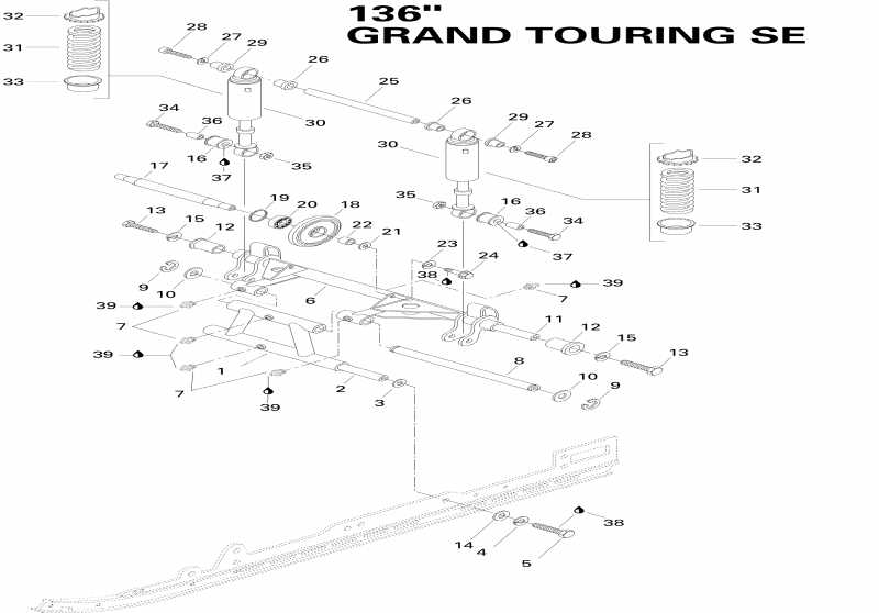 �������� Ski-doo ������ Grand Touring 670SE, 1996 - Rear ����� 670se
