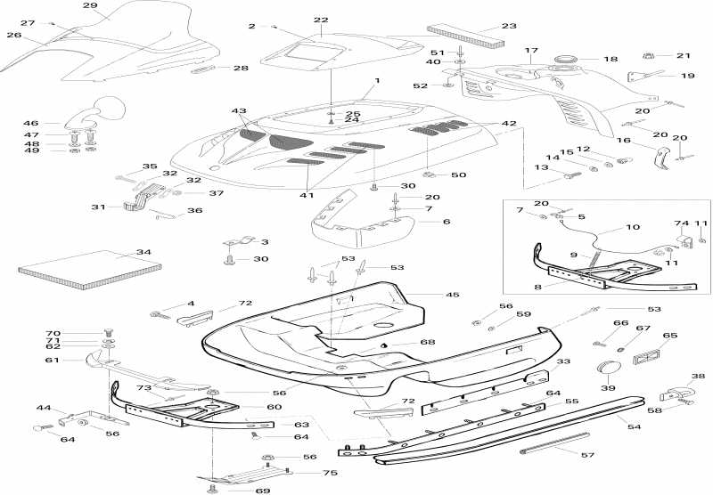 �������� Ski Doo Grand Touring 670SE, 1996 - Cab � Console 670se