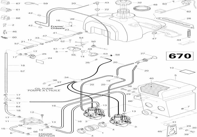 BRP  Mach 1, 1996 - Fuel System 670