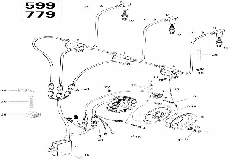 �������� Skidoo Mach Z LT (2), 1996 ������ - Magneto 779