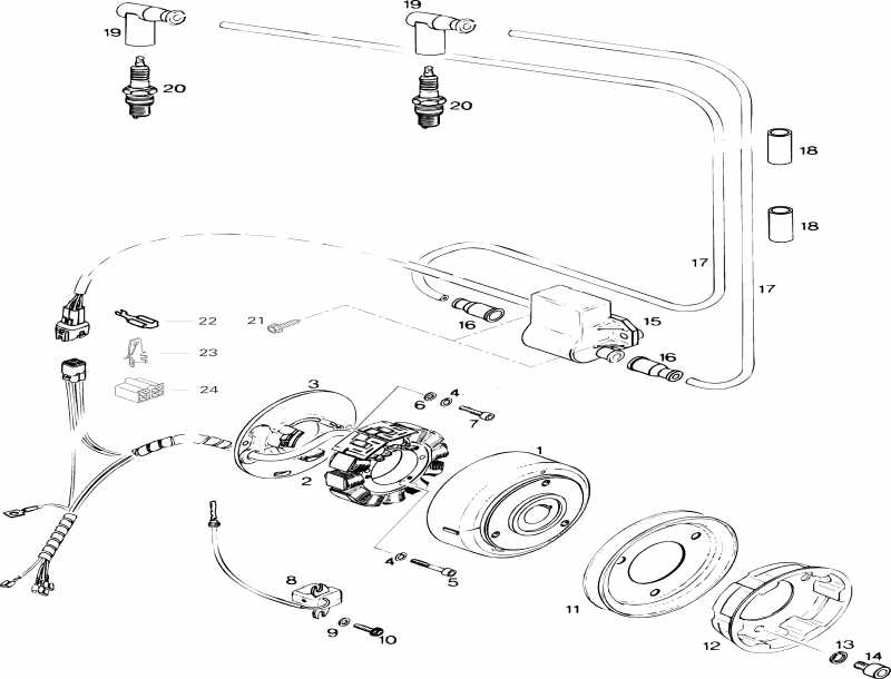 snowmobile BRP SkiDoo ����������� Skandic 380, 1996 - Magneto 377
